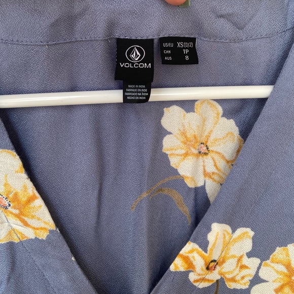 Volcom High Low Button Up Floral Sun Dress - Picture 4 of 7